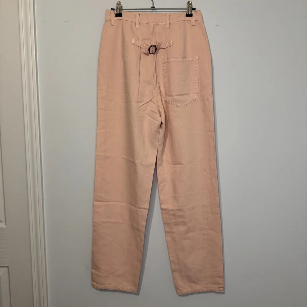 SR vs. Sandrine Rose “The Virgin Label” Pink High Rise Straight Leg Jeans SZ 25